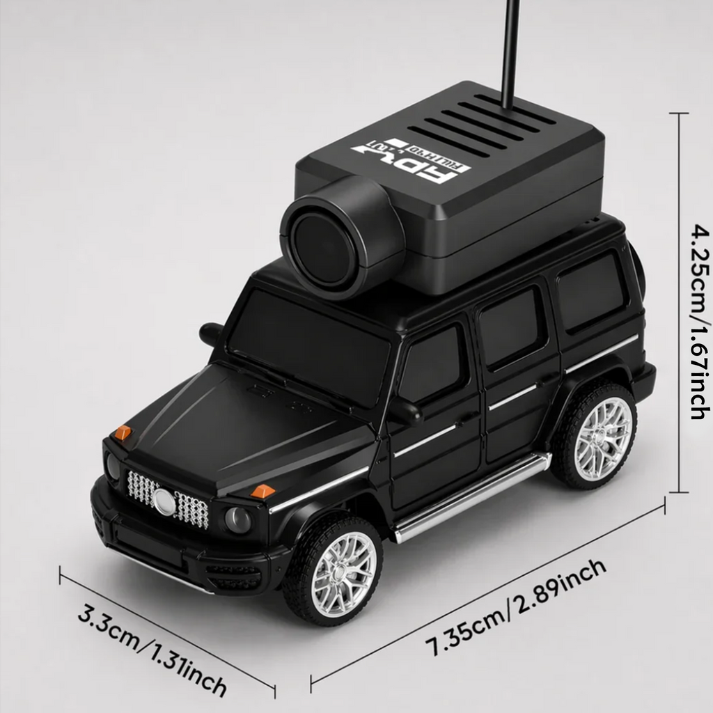 1:64 Mini RC Car with HD Camera – First-Person View Real-Time Video Transmission Remote Control SUV Truck Set