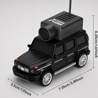 1:64 Mini RC Car with HD Camera – First-Person View Real-Time Video Transmission Remote Control SUV Truck Set