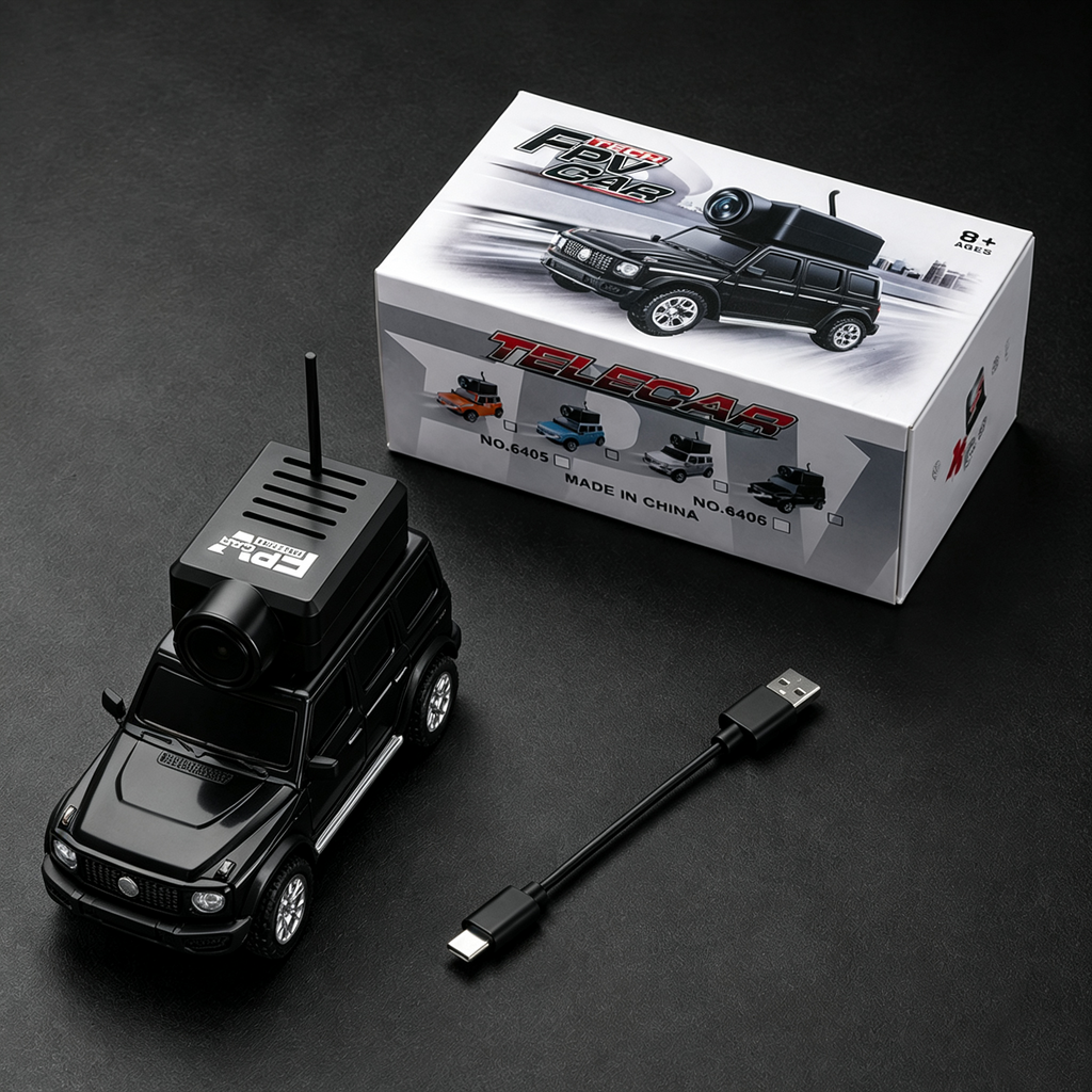 1:64 Mini RC Car with HD Camera – First-Person View Real-Time Video Transmission Remote Control SUV Truck Set