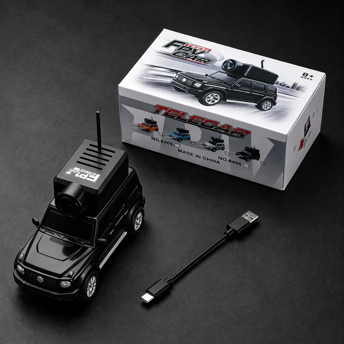 1:64 Mini RC Car with HD Camera – First-Person View Real-Time Video Transmission Remote Control SUV Truck Set